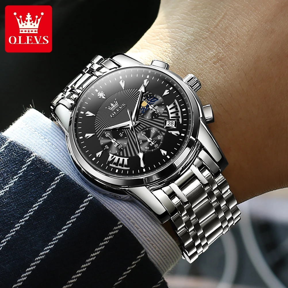 OLEVS Men's Watches Trend Fash - đánh giá và giá Smartwatch Trending Watches For Men