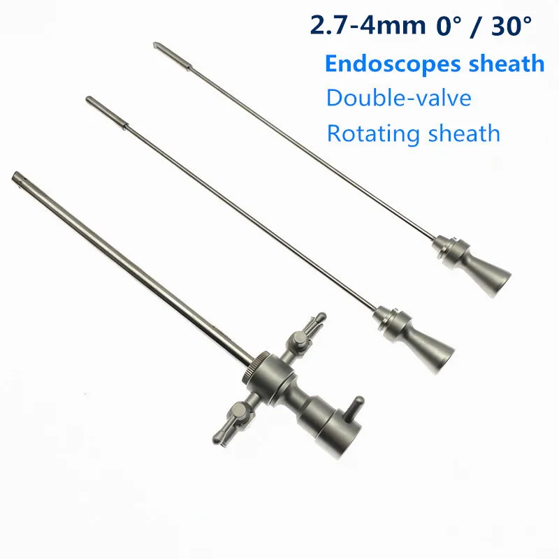 

HD Medical Surgical Rigid Endoscopes Sheath 0/30 Degree 4X175mm 2.7X175mm 2.7X110mm ENT Endoscopes Sheath Operation Double Valve