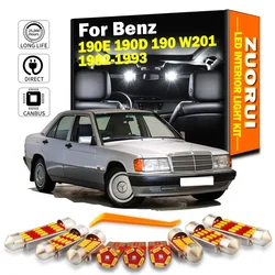 ZUORUI 14Pcs LED Bulbs Interior Map Dome Trunk Car Light ​Kit For Mercedes Benz 190E 190D 190 W201 1982-1989 1990 1991 1992 1993