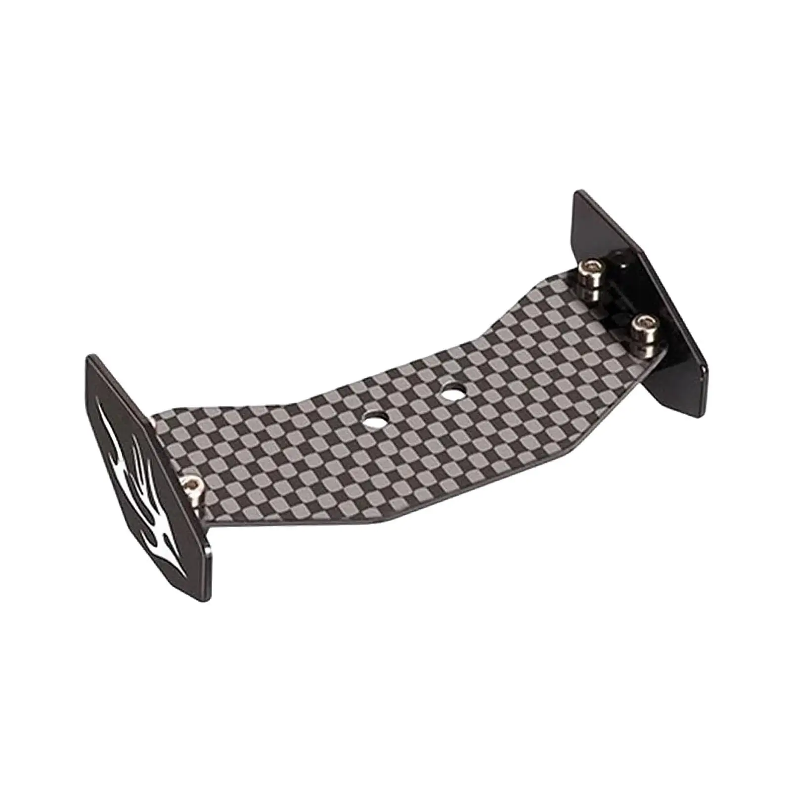 RC Rear Wing Spoiler Repair with Screw Simple Assembly Supplies Lightweight Accessories Replacement Upgrade Parts Carbon Fiber