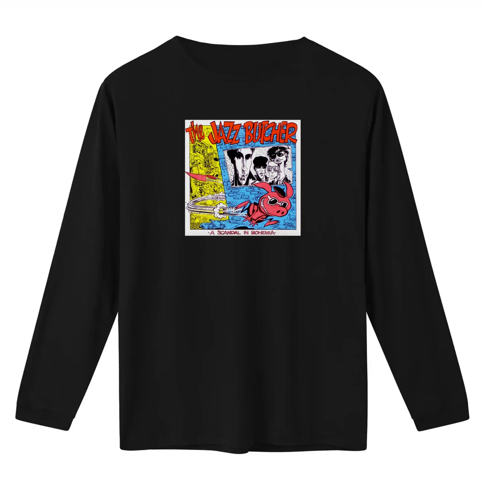 The Jazz Butcher T-Shirt Summer Casual Cotton Tee Oversized Streetwear Tops Vintage Graphic Print Loose Fit Short Sleeve