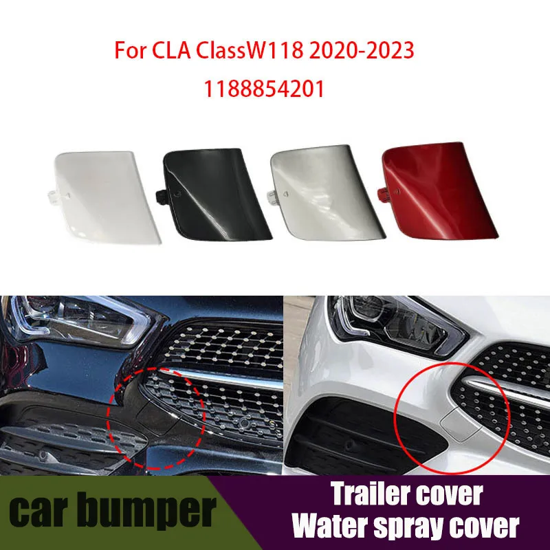 

For Mercedes W118 Front Car Tow Cover For CLA Class Bumper Tow Eye Cap Cover CLA200 CLA250 1188854201 2020-2023