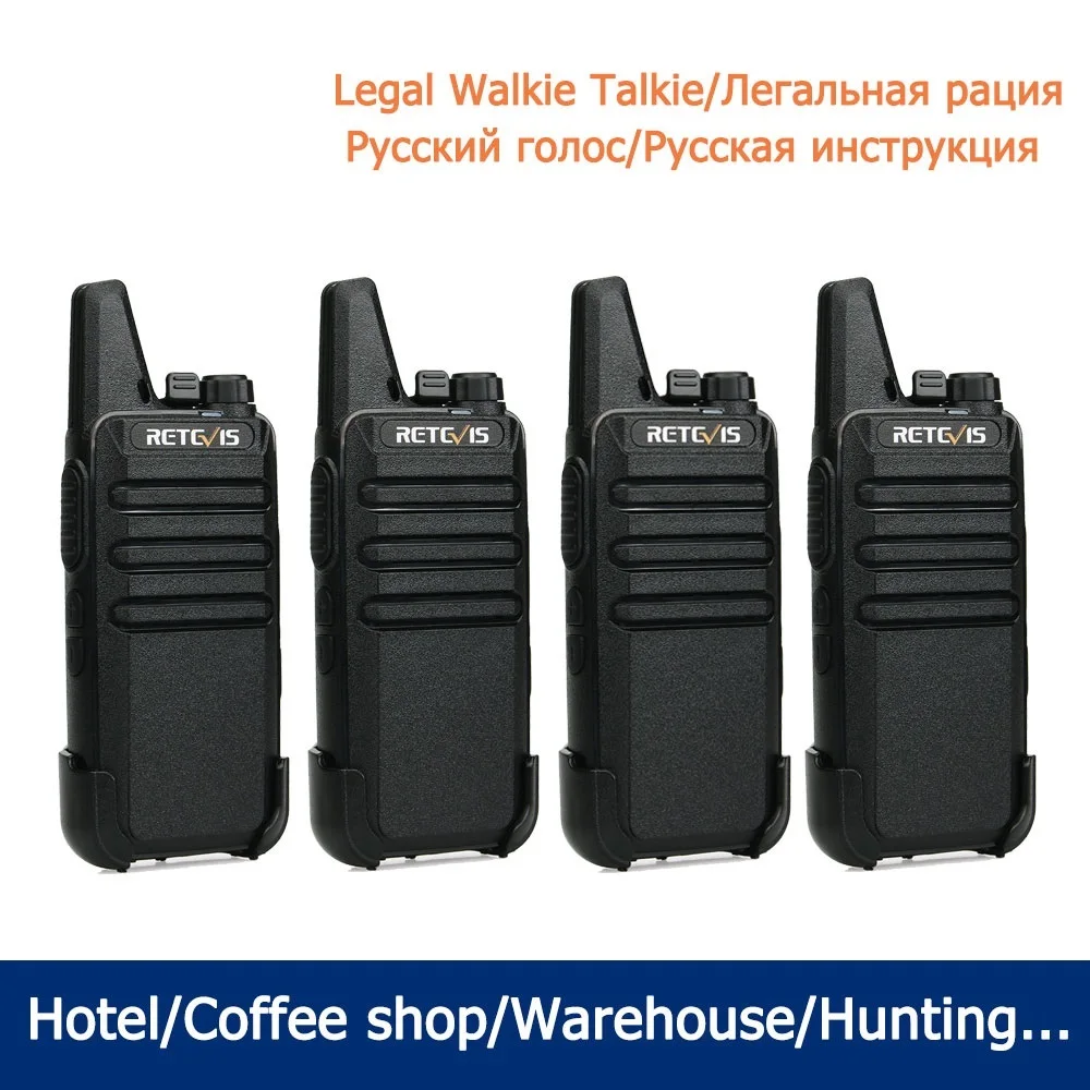 AAA+ RT622 Mini Walkie Talkie 4 pcs PMR446 PTT VOX Two Way Radio Walkie-talkie 4 Pieces Portable Radio for hunting FRS Radio