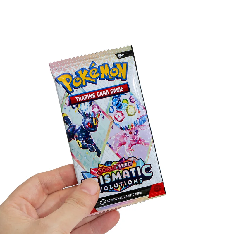 360Pcs Prismatic Evolutions 포켓몬 카드 36팩 게임 만화 영어 부스터 배틀 트랜잭션 카드 선물