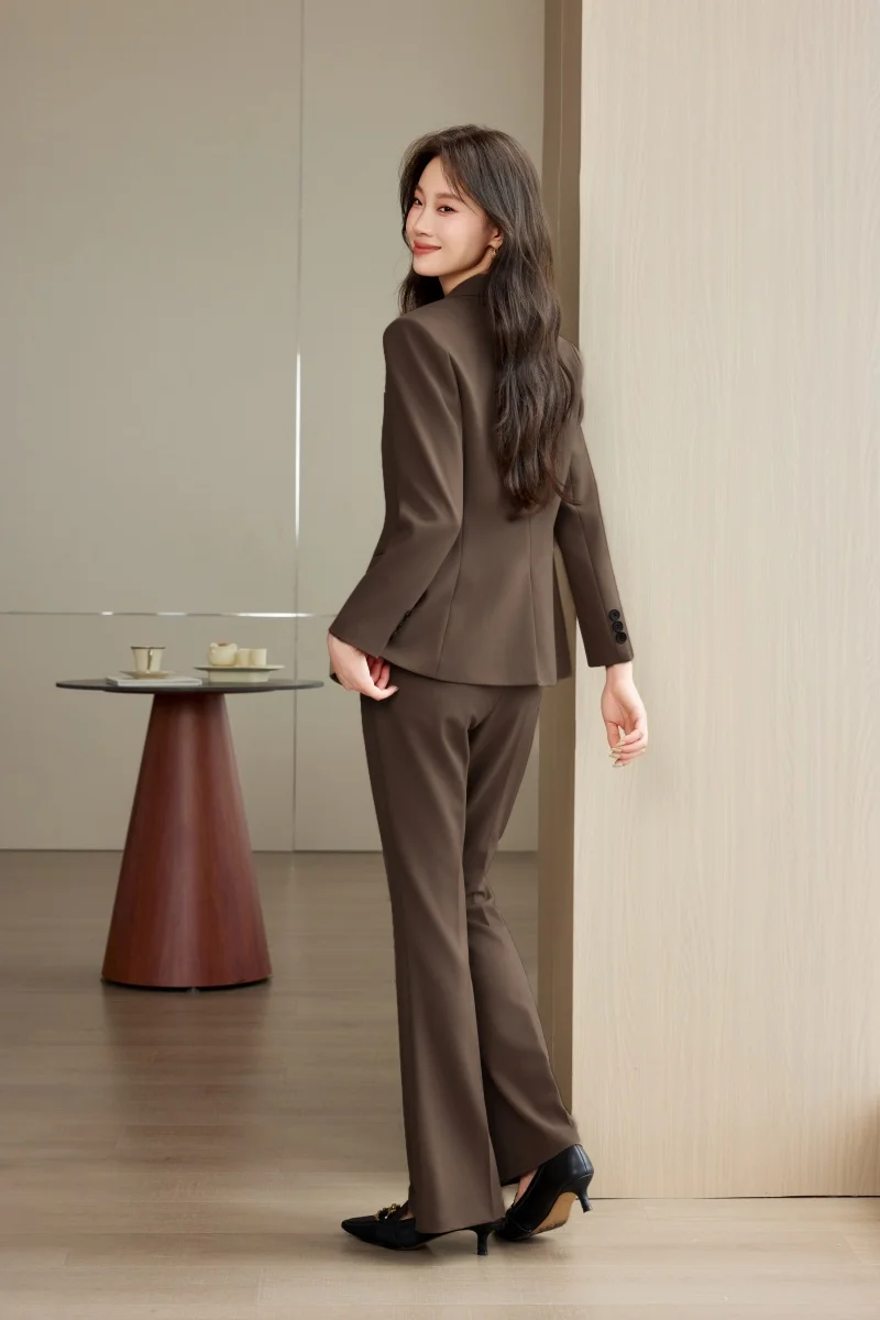 Alyssa Fashionable Business Women's Outfit High-Quality Two-Piece Set Pants + Suit Jacket Unique Elegance New 2026 Collection