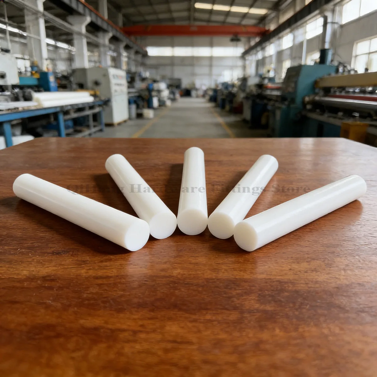

1/2/5Pcs White PTFE Solid Rod 5-60mm Diameter, Length 100/200/500mm, High Temperature Resistant Plastic Bar for DIY Engineering
