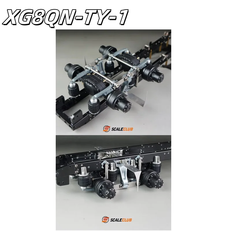 

Scaleclub tamiya 1/14, обновленный самосвал, одиночный кронштейн, 8, система подвески подушек безопасности