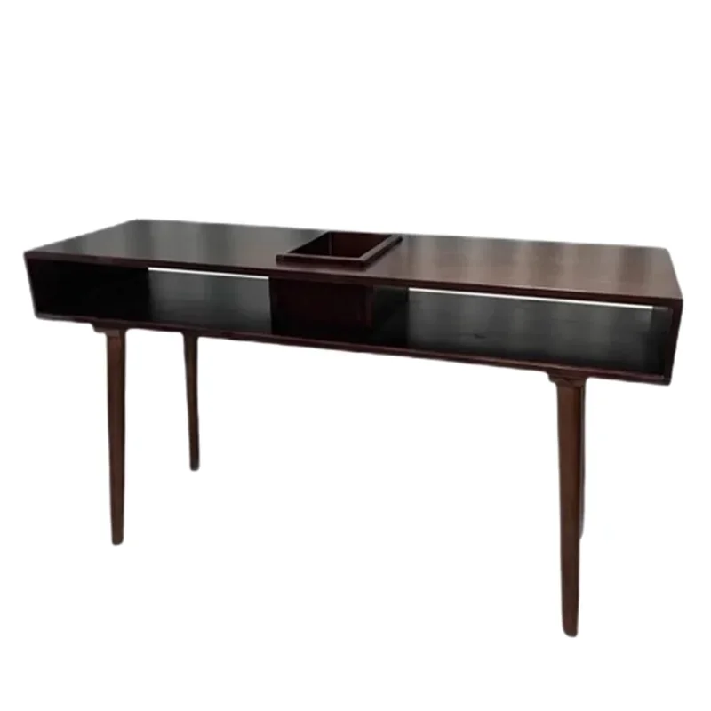 Kompaktowe biurko do paznokci z szufladami, stół do manicure, organizer na kosmetyki, ergonomiczne biurko do paznokci, modne meble.