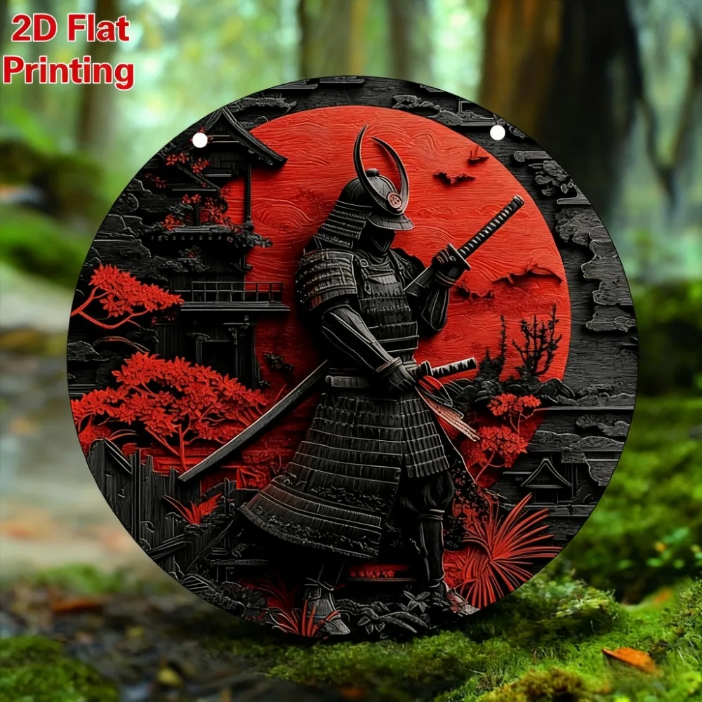 CIFbuy Vintage Warrior Aluminium-Wandkunst, wasserdichtes, langlebiges Metallschild für Haus, Garten, Küche