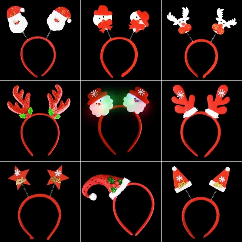 

Christmas Headwear Children's Dress Up Hair Hoops Activity Christmas Hat Adult Party Decoration Supplies Headband Hair Clip