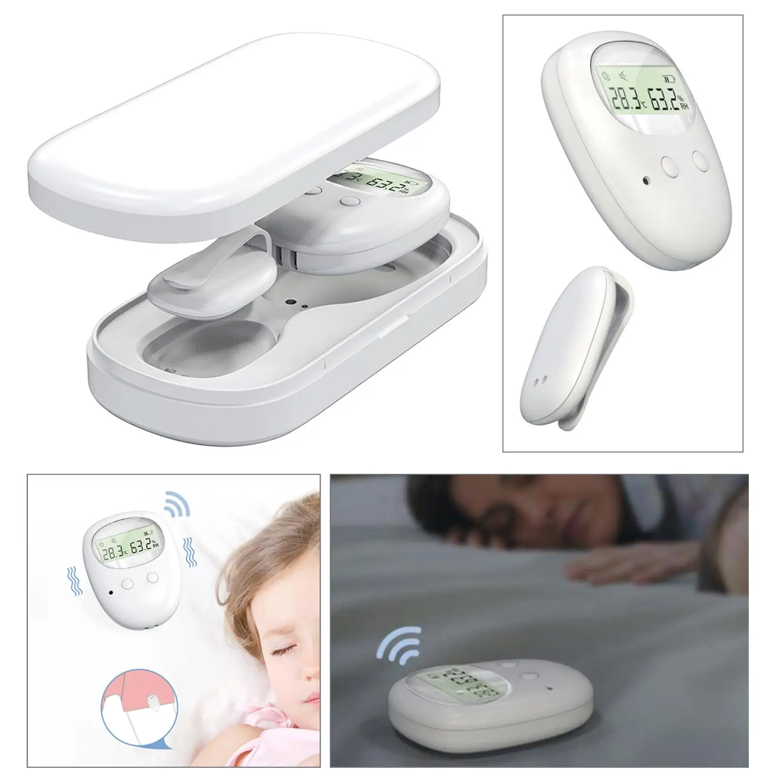 

Bedwetting Sensor Alarm with Sound and Vibration for Children The Elderly
