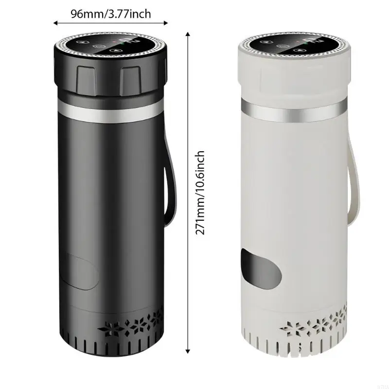 كوب سفر معزول مزود بتقنية تبريد البطارية للمشروبات الباردة المتنقلة 87HA #3