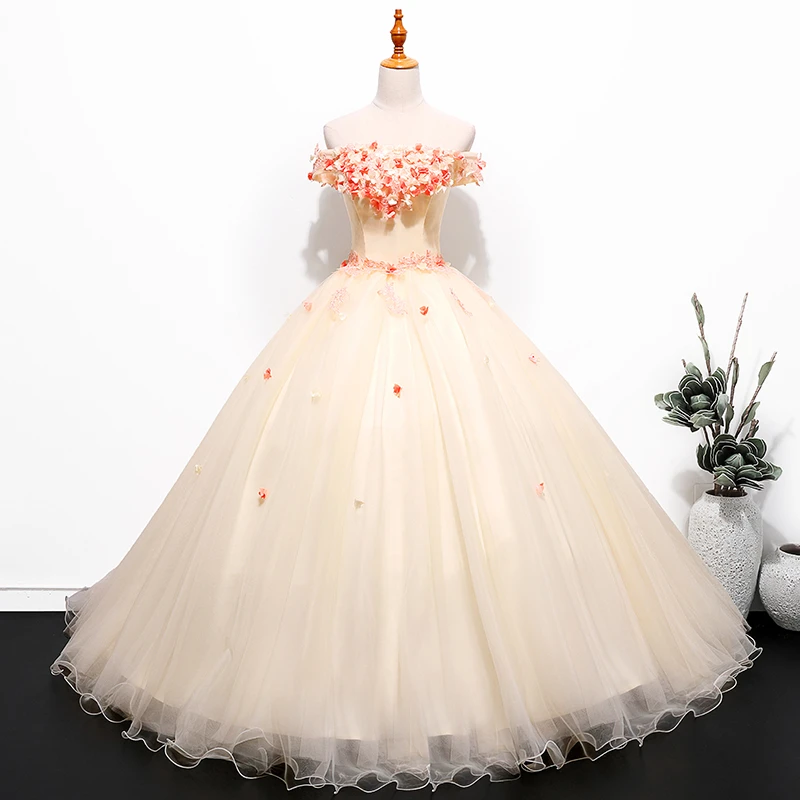 Sonhar Vestidos Sweet Party Dresses 15 Quinceanera Dresses Ball Gown Elegant Off The Shoulder 15 Year Old Dress Customized