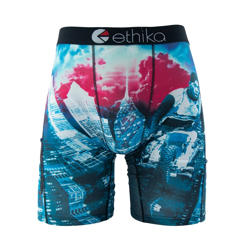 ETHIKA Men Underwear Boxers 1Pcs Sexy Breathable Mesh Crotch Man Swimming Underpants Plus Size Mens Panties Men's Boxers Briefs image 4