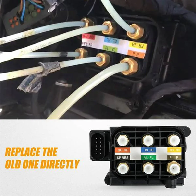 A04E-Luftfederung Versorgungsmagnetventilblock für Mercedes W221 W164 GL X164 W251 A2123200358 A2513200058 1643201204