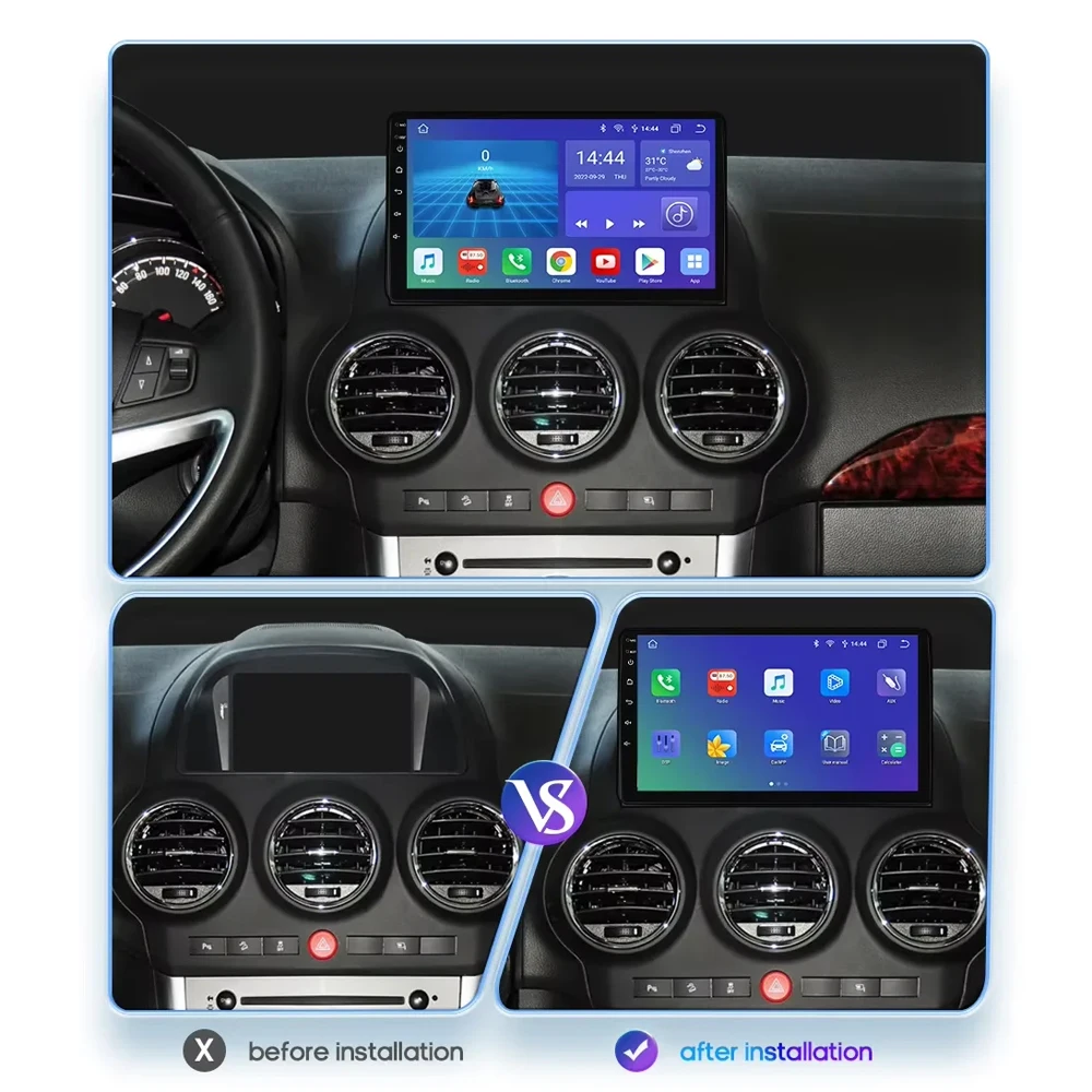 Android 16 Wireless Carplay Multimedia GPS for Opel Antara 1 2006 - 2017 Car Radio Stereo Player Navi BT 4G WIFI DSP Autoradio