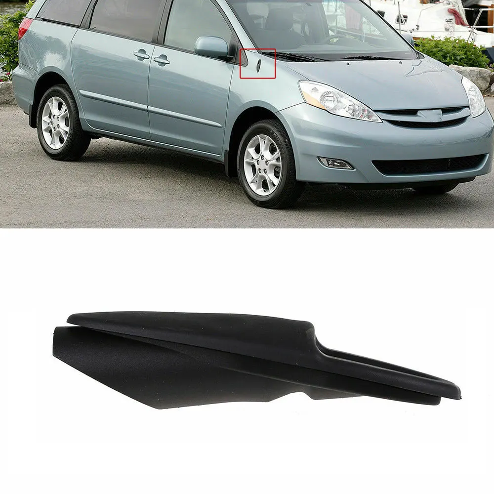 

ABS Black Antenna Bezel Rubber Mounted Fender Base Fit for Toyota Sienna 2004 -2010 86392AE010 Exterior Parts Car Accessories