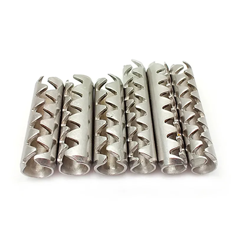 

304 Stainless Steel toothed Open Elastic pin Cylindrical Door for Secure Fastening M2 M2.5 M3 M4 M5 M6