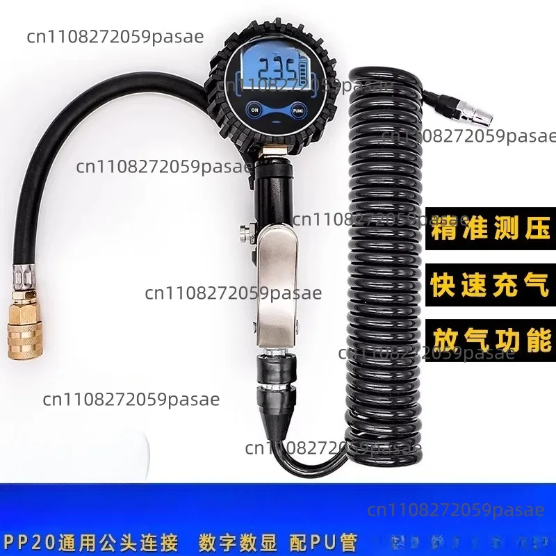 Tire Pressure Gauge, Tire Inflator, Digital Pressure Gauge, Quick-Connect Inflator