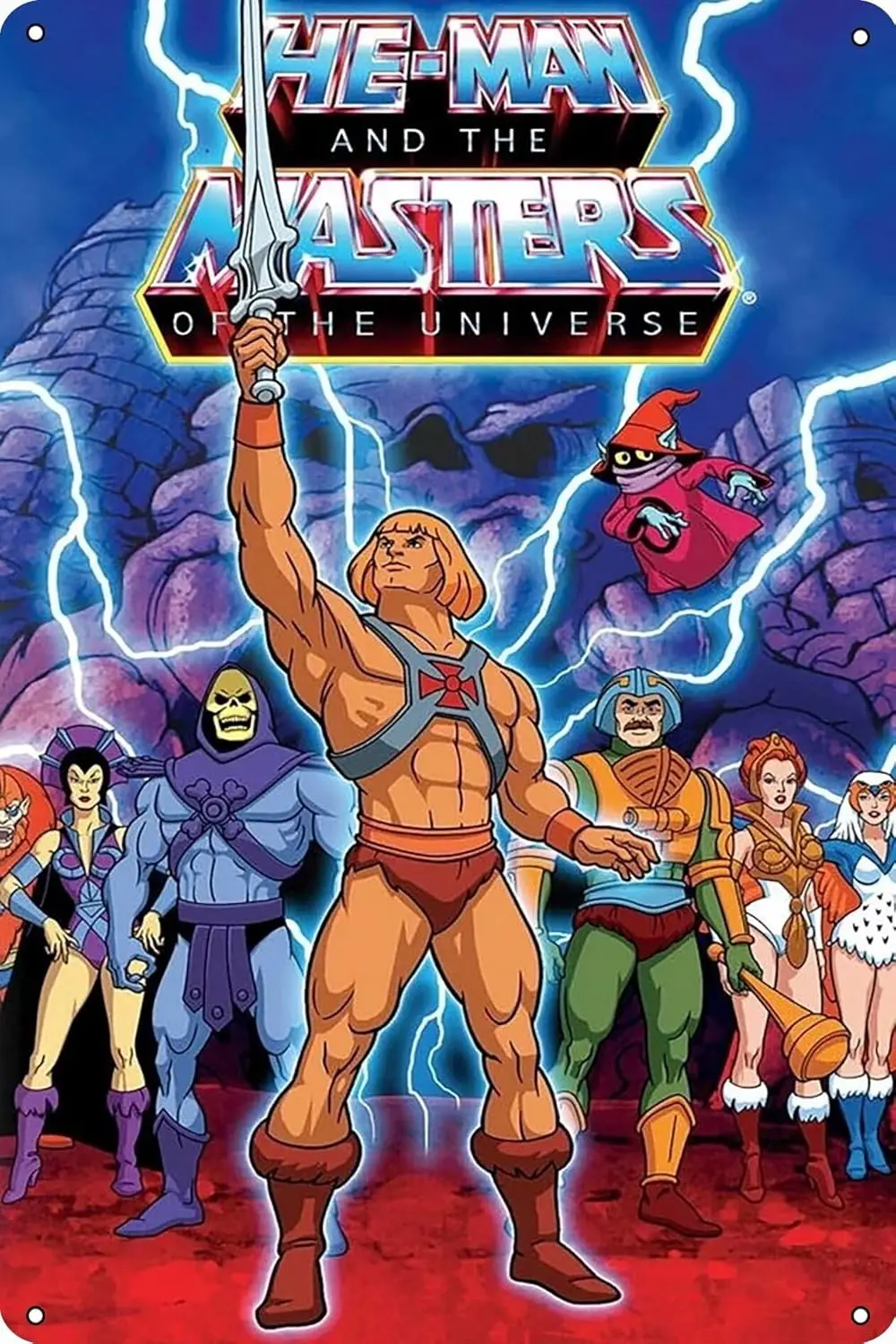 He Man The Of Universe Retro Metal Tin Sign Vintage Room Decor Poster for Home Coffee Bar Wall Art
