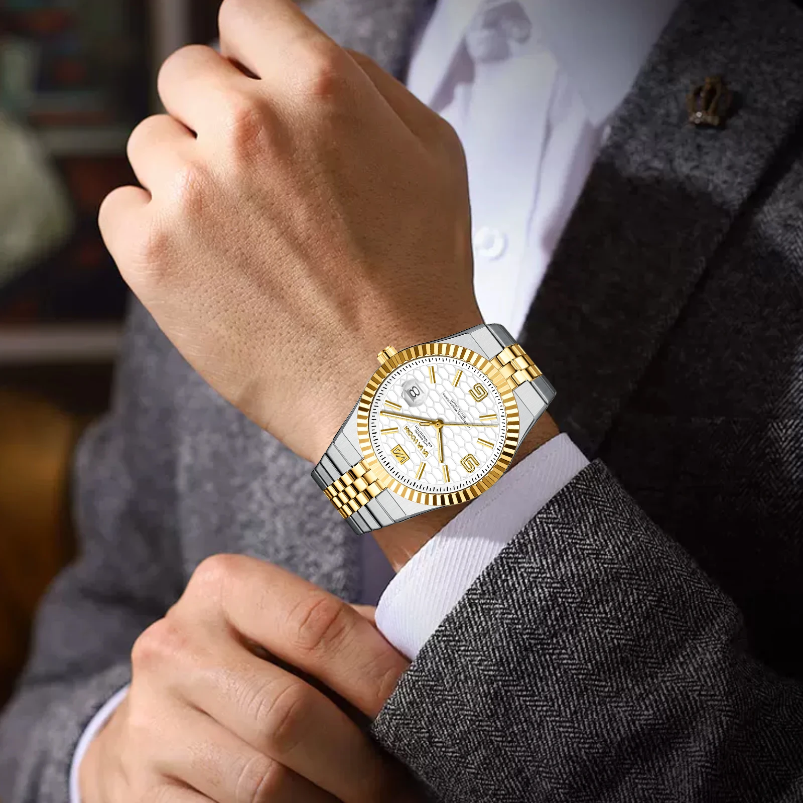 นาฬิกาข้อมือผู้ชายคุณภาพสูง ดี - Smartwatch Casual Watches For Men บทวิจารณ์และราคา