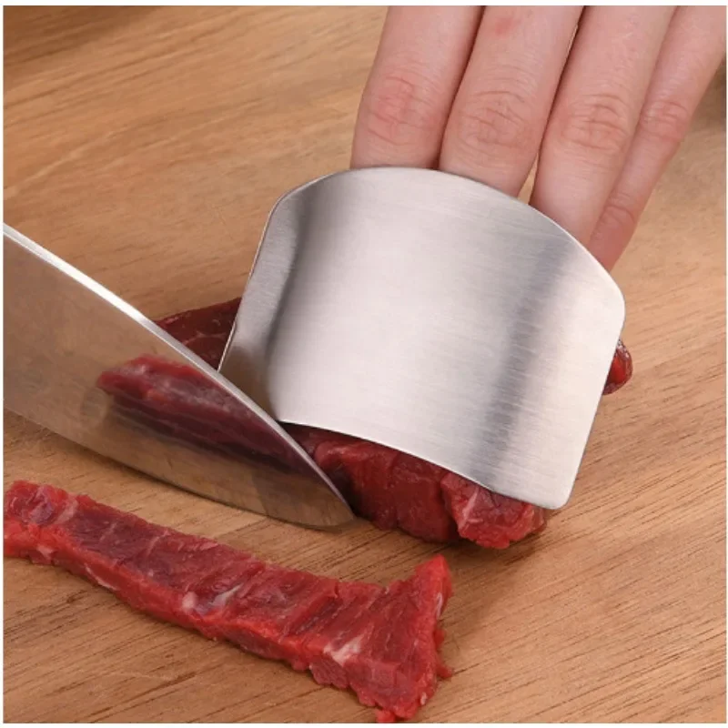 

Kitchen Tool Accessories Stainless Steel Finger Guard Safety Vegetable Cutter Hand Guard Tool Kitchen Cut Finger Protector Tool