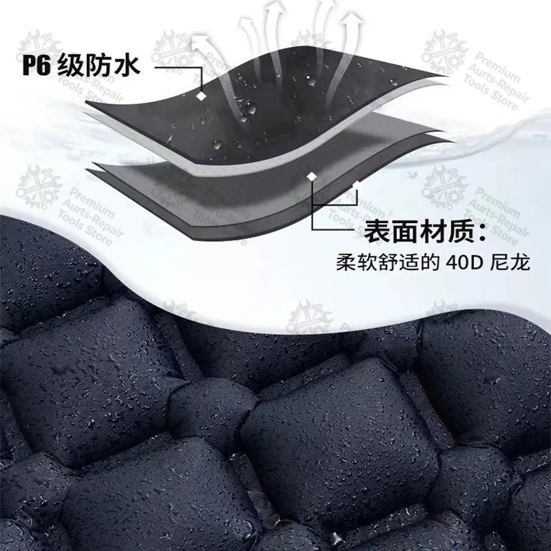 Double Person Inflatable Sleeping Pad, Portable Air Mattress for Outdoor Camping Tent, Moisture Resistant Sleeping Mat