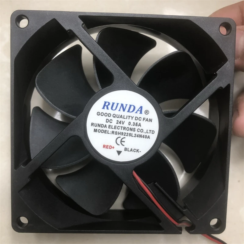 

1 шт. для RUNDA RSH9225L24N40A DC 24 В 0,35 А 90x90x25 мм 2-проводной охлаждающий вентилятор