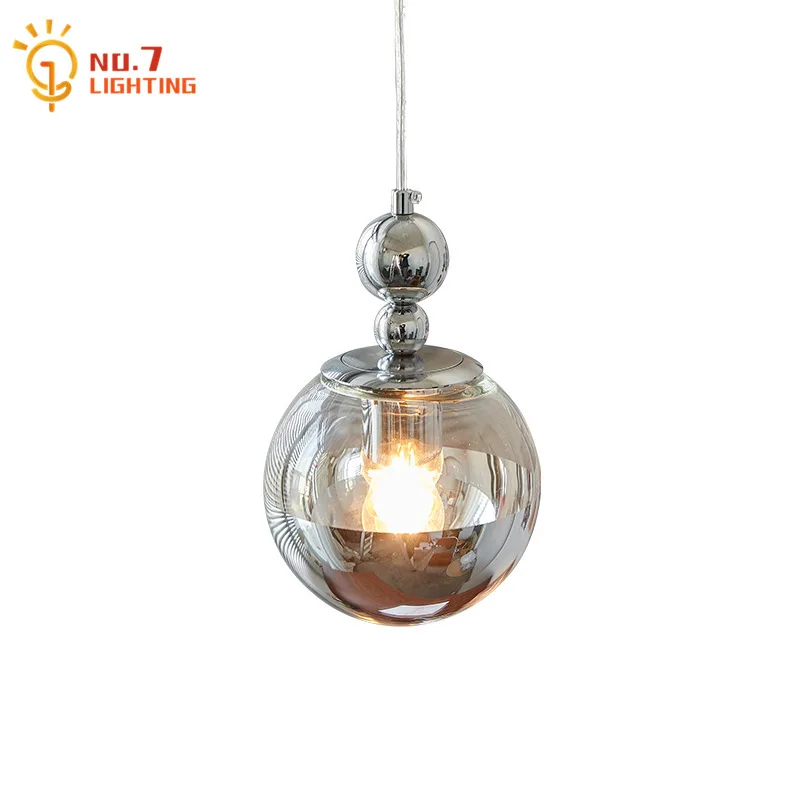 

Retro Vintage Medieval Bauhaus Pendant Lights Chrome Lampshade E27 LED Interior Lighting Restaurant Bedroom Living/Dining Room