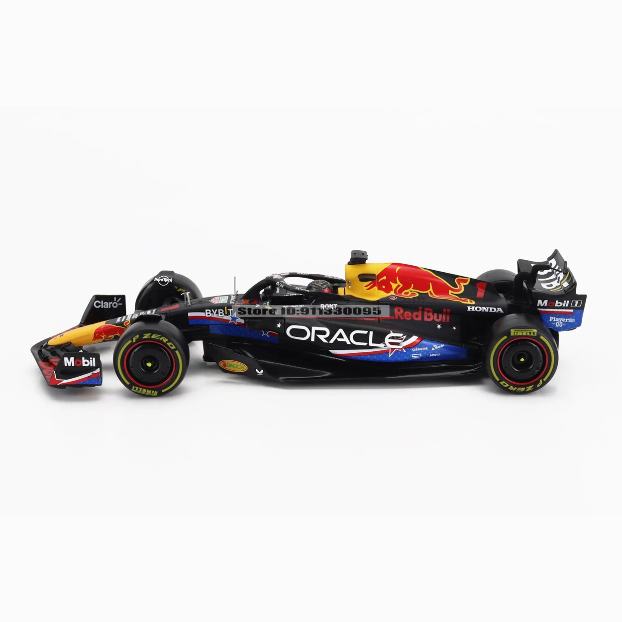 Bburago 1:24 F1 2023 Red Bull RB19 Amerikanische Rennstrecke # 1. Vestappan # 11 Perez Legierungs-Automodelle, Dekorationsstücke, Sammlerstücke, Spielzeug – Detail 7