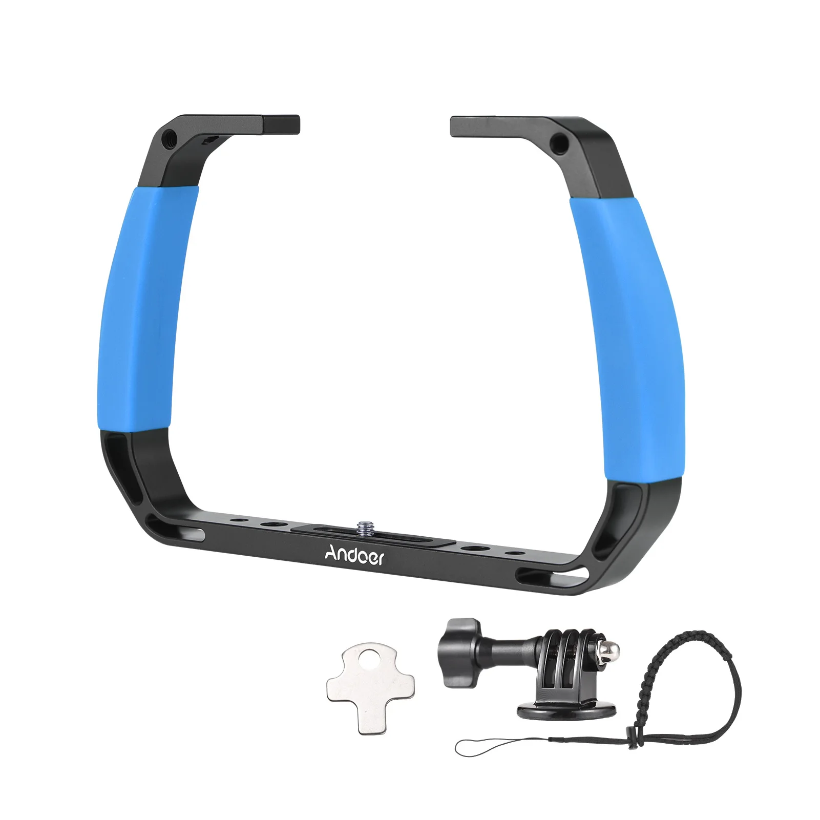 

Спортивная камера Andoer, подводная установка для дайвинга, ручной стабилизатор для экшн-камеры, клетка для дайвинга с креплениями для холодной обуви, ремешок на запястье