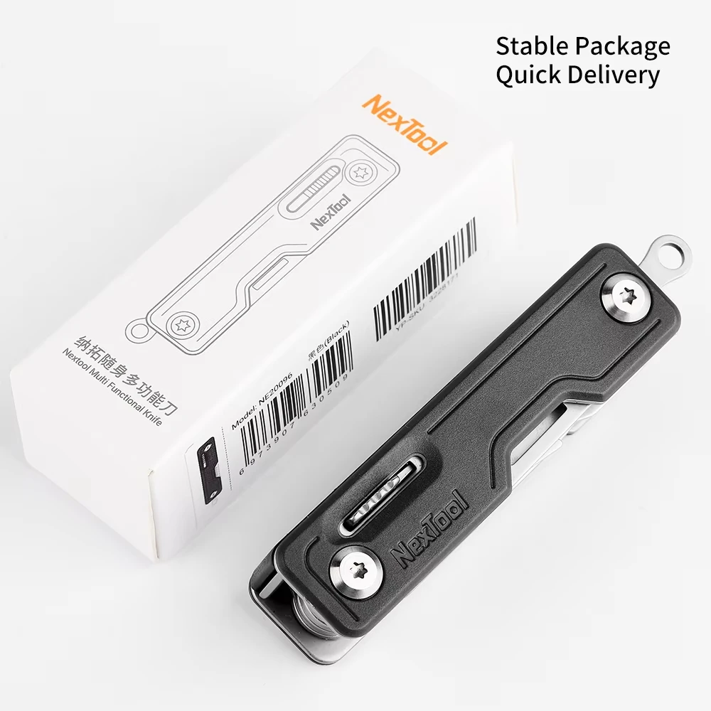 NexTool 10-in-1 Key Knife Mini Folding Pocket Knife Multifunctional EDC Tool Phone Holder Bottle Opener Card Pin Outdoor Tool view 6