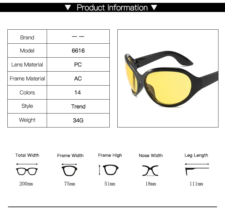Übergroße Y2K-Sonnenbrille für Damen, trendig, großer Rahmen, Vintage-Sonnenbrille, modisch, futuristisch, Punk, Silbertöne, 2000er-Jahre – Detail 4