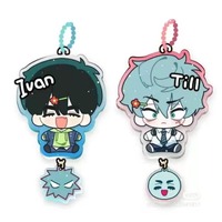ALIEN STAGE IVAN & TILL Anime KeyChain women key chain for men key ring acrylic car keyring party Pendant Japan Cos Girls Gift