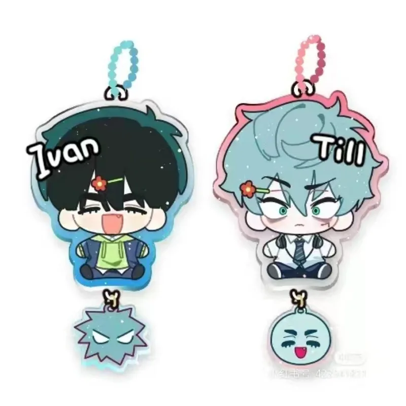 ALIEN STAGE IVAN & TILL Anime KeyChain damski brelok do kluczy dla mężczyzn brelok akrylowy brelok do kluczy samochodowych impreza wisiorek Japan Cos Girls Gift
