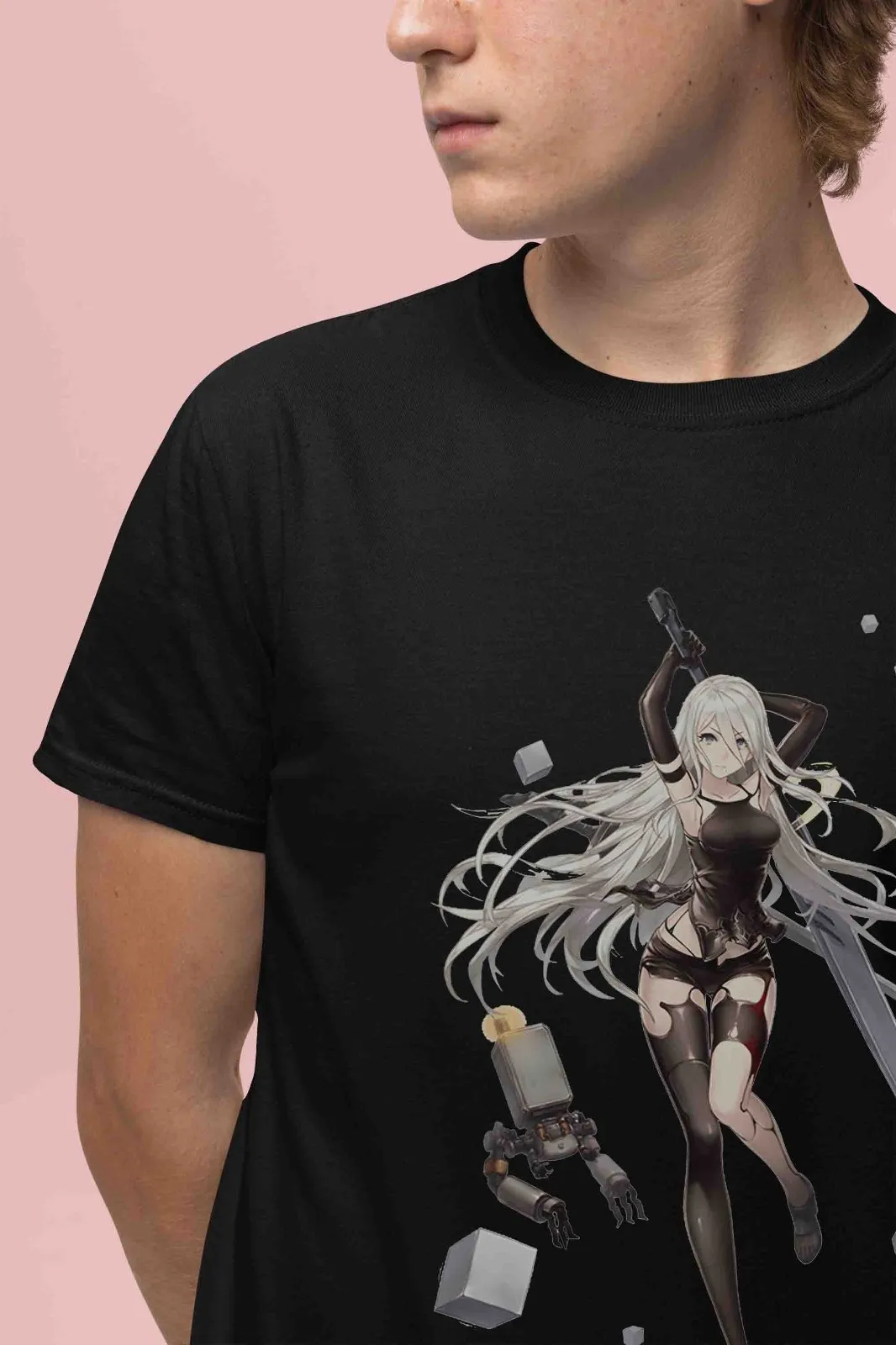 Nier Automata Shirt YoRHa 2B Tshirt 9S T-Shirt A2 Top Eve Nines Adam Anime Tee