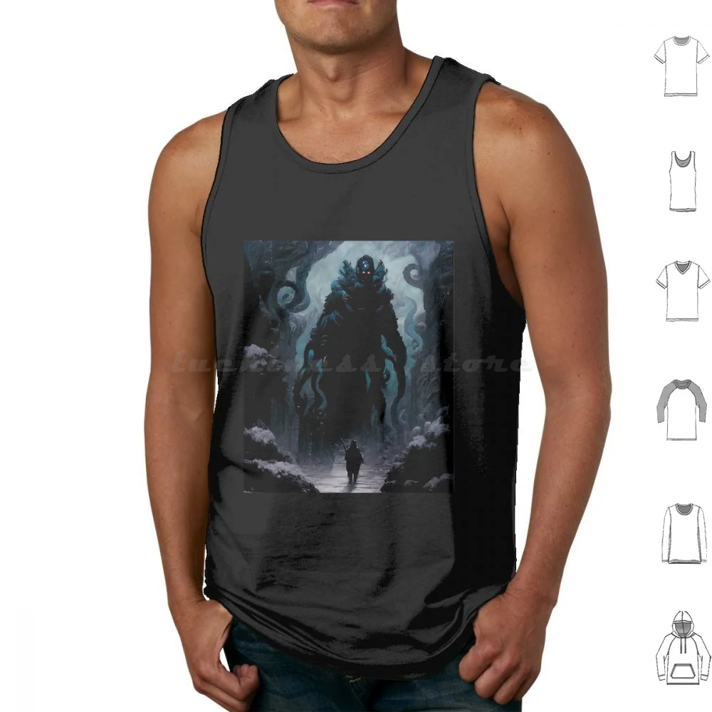 Abyss Walker Tank Tops Print Cotton Abyss Dark Artorias Souls Dark Souls Wolf Walker Abyss Walker Dark Souls 2 Bonfire