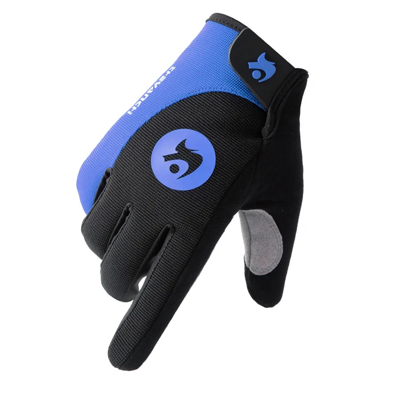 Fahrradhandschuhe für Damen und Herren, Outdoor-Sport, rutschfest, stoßdämpfend, lange Finger, Touchscreen, Fitness-Sporthandschuhe