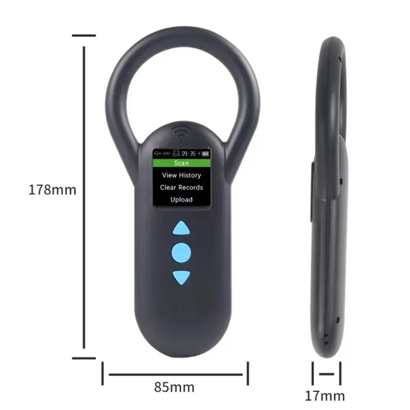 New Tech Cat Dog Microchip Scanner Animal RFID Reader 134.2Khz 125Khz USB/Bluetooth FDX-B Glass Chip Identification Tag Reader A