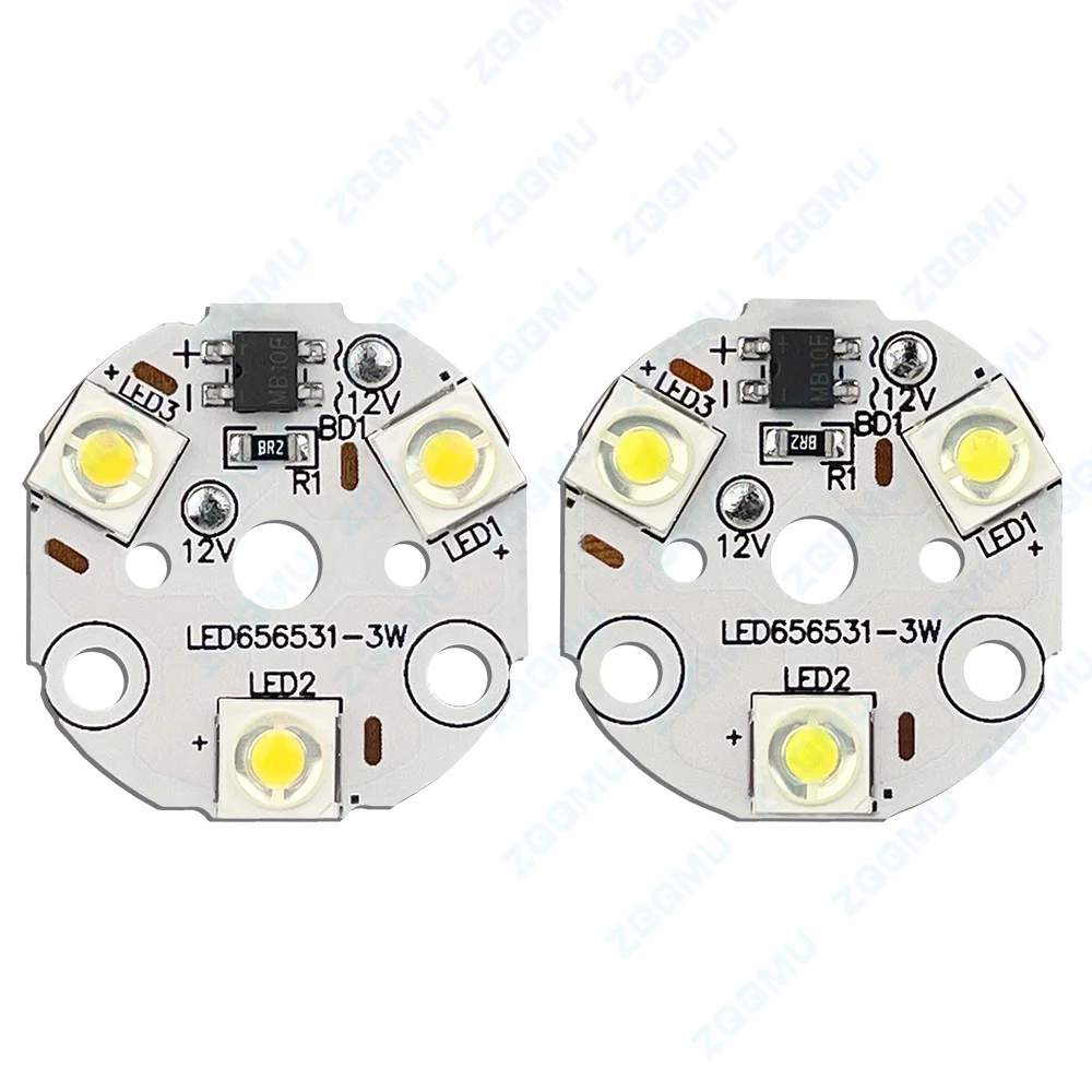 DC12V 3W 31MM tablica świetlna LED ciepła biała przełączająca źródło światła PCB z chipem LED do oświetlenia nocnego