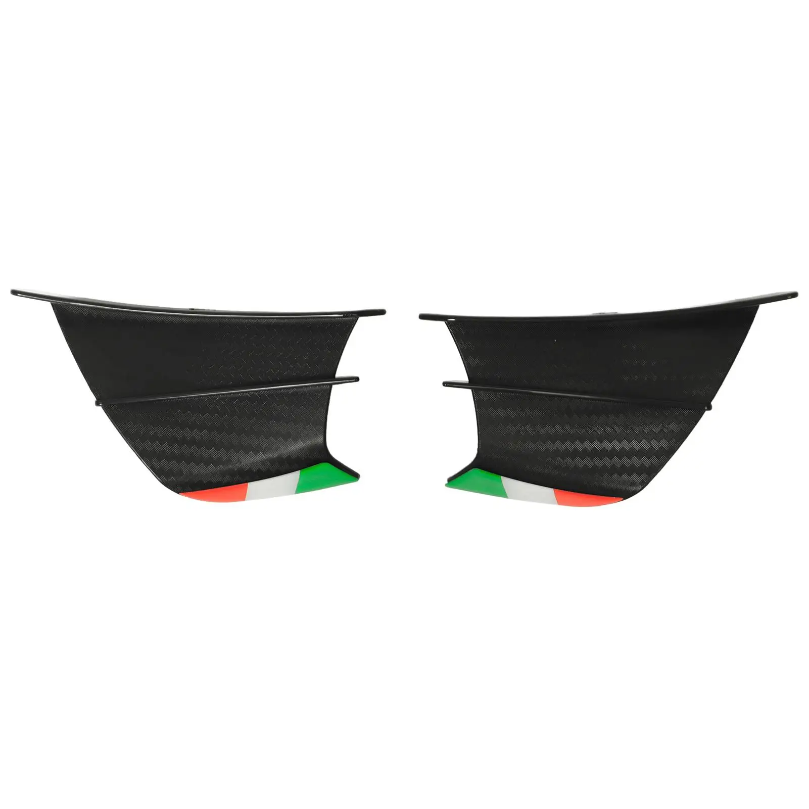 2PCs Motorcycle Wing Side Spoiler Fairings Winglets Fit for ninja 400 250 Z900 Z1000 Matte Carbon Style