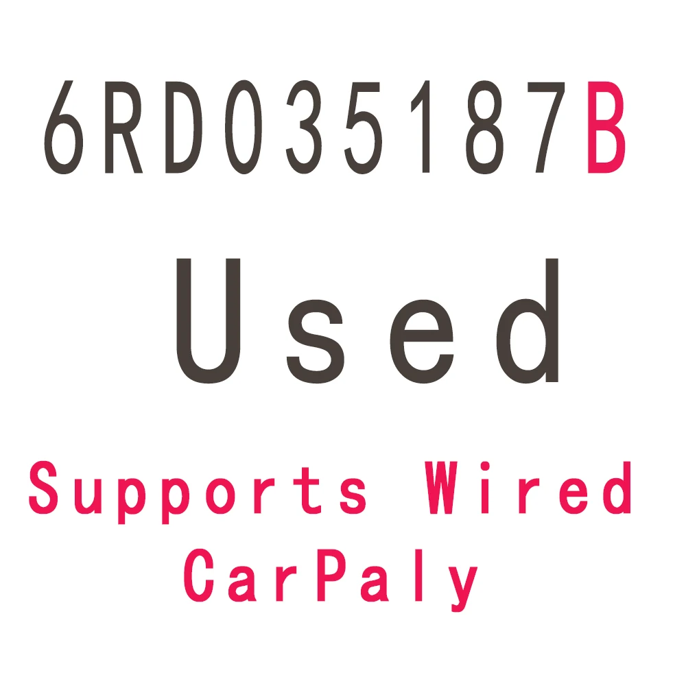 6RD 035187   EEN B RCD 410 Android Auto Carplay RCD 330 RCD 360 PRO MIB Radio Voor VW Golf 5 6 Jetta MK5 MK6 CC Tiguan Passat B6 B7 Polo