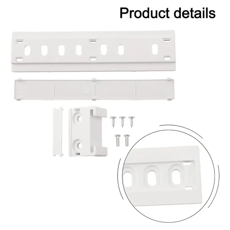 A76G-Built-In Refrigerator Slide Rails, Smooth Glide Mobile Shelf Tracks For Easy Access, Space Optimization, White