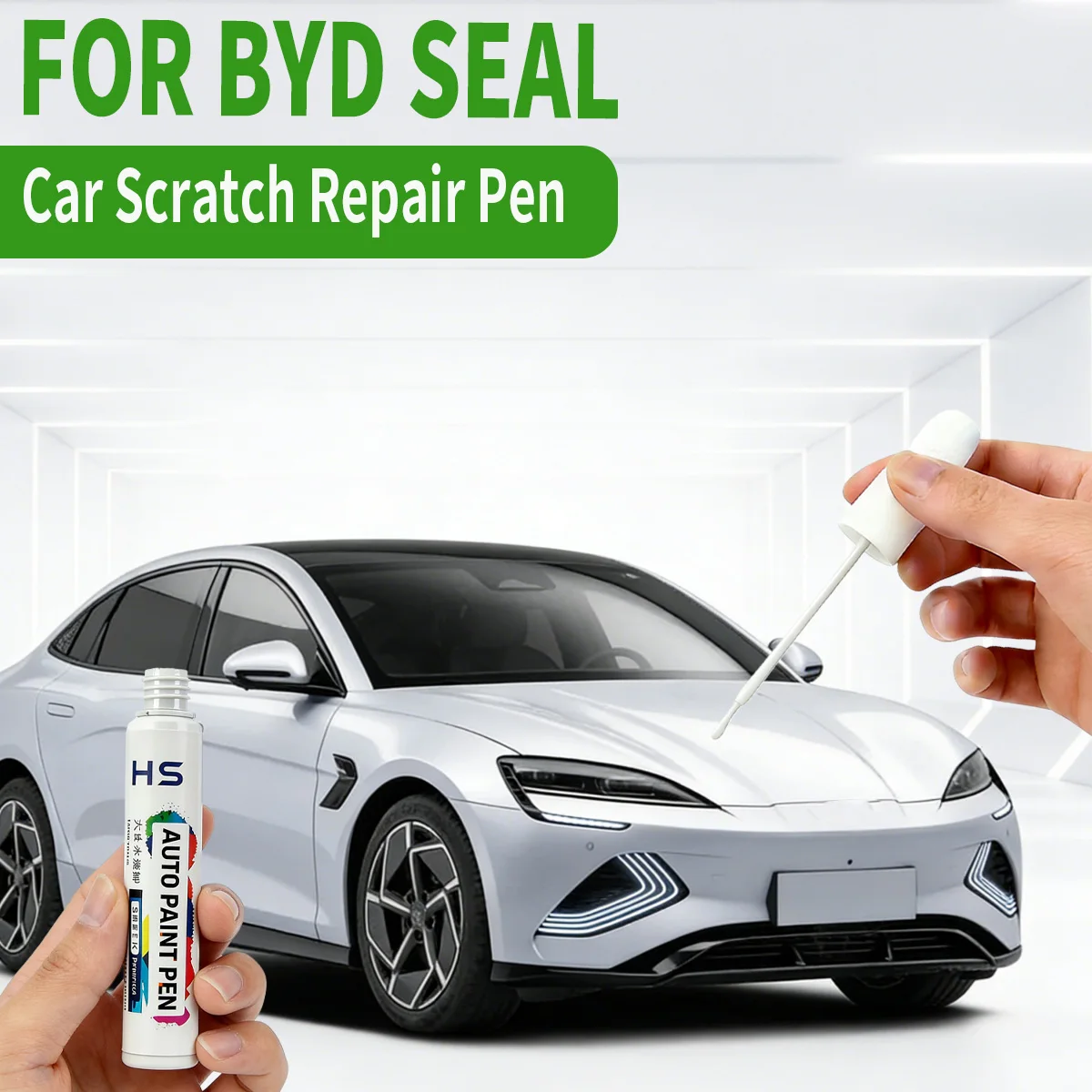 

For BYD Seal Car Paint Repair Pen Touch Up Scratch Remover DIY Auto Accessories White Mercury Blue Gray HB5 Black Sky Purple