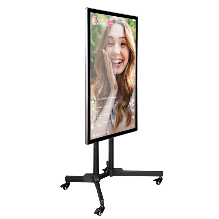 21.5 Inch 4K HD wireless Smartphone projector screen display teleprompter live streaming equipment