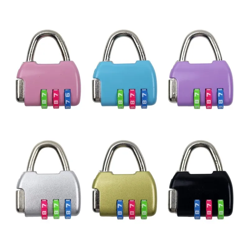 3 Digit Dial Luggage Locks Combination Code Number Lock Padlock for Luggage Zipper Bag Backpack Handbag Suitcase Drawer Locks