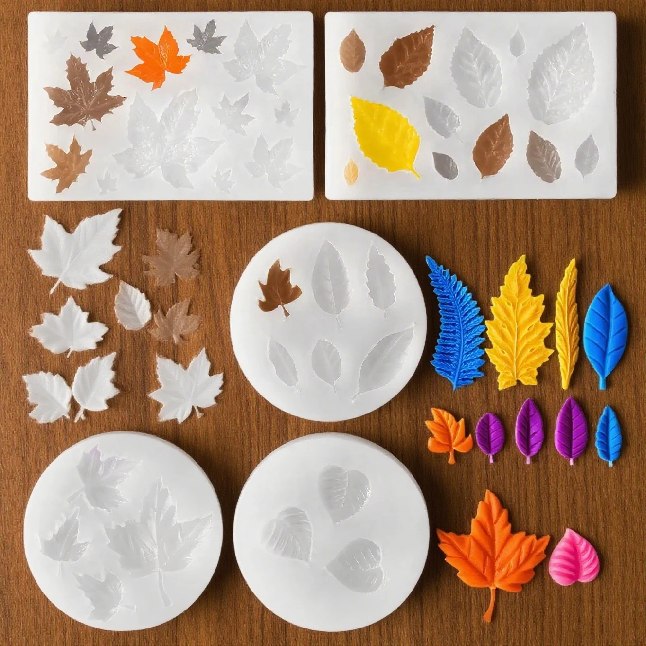 DIY Maple Leaf Silicone Mold for Leaves Epoxy Resin Soap Handmade Craft Candle Plaster Decoration Home Gift