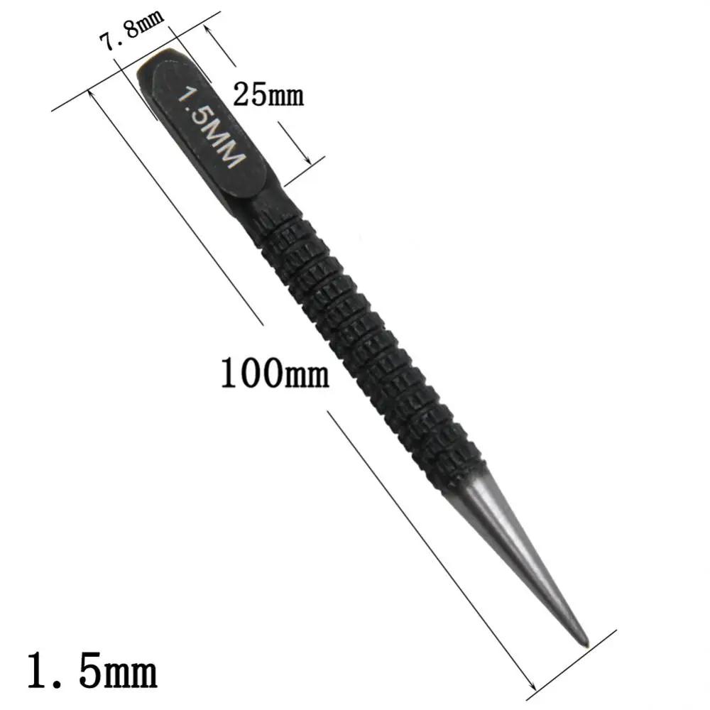 Imagem -06 - Liga de Aço Centro Soco Aço Scriber Marke Liga Metal Madeira Marcação Ferramenta de Perfuração Escultura Marcador de Scriber Ferramentas 1.5 mm 1pc