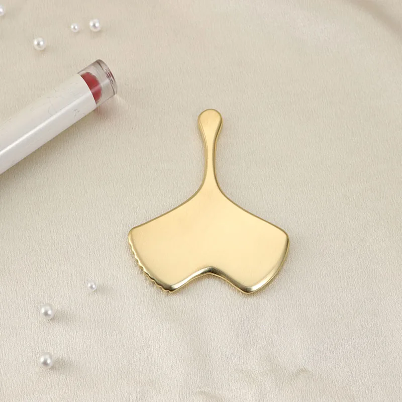 Pure Copper Brass Gua Sha Board Facial Massage Tool Guasha Board for Acupuncture Scraping Massager Tools