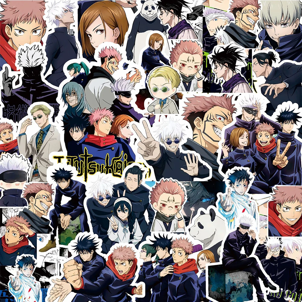 

10/20/40/80pcs Colorful Japan Anime Jujutsu Kaisen Stickers Manga Satoru Gojo Decals Skateboard Car Motorcycle Cool Sticker Toy